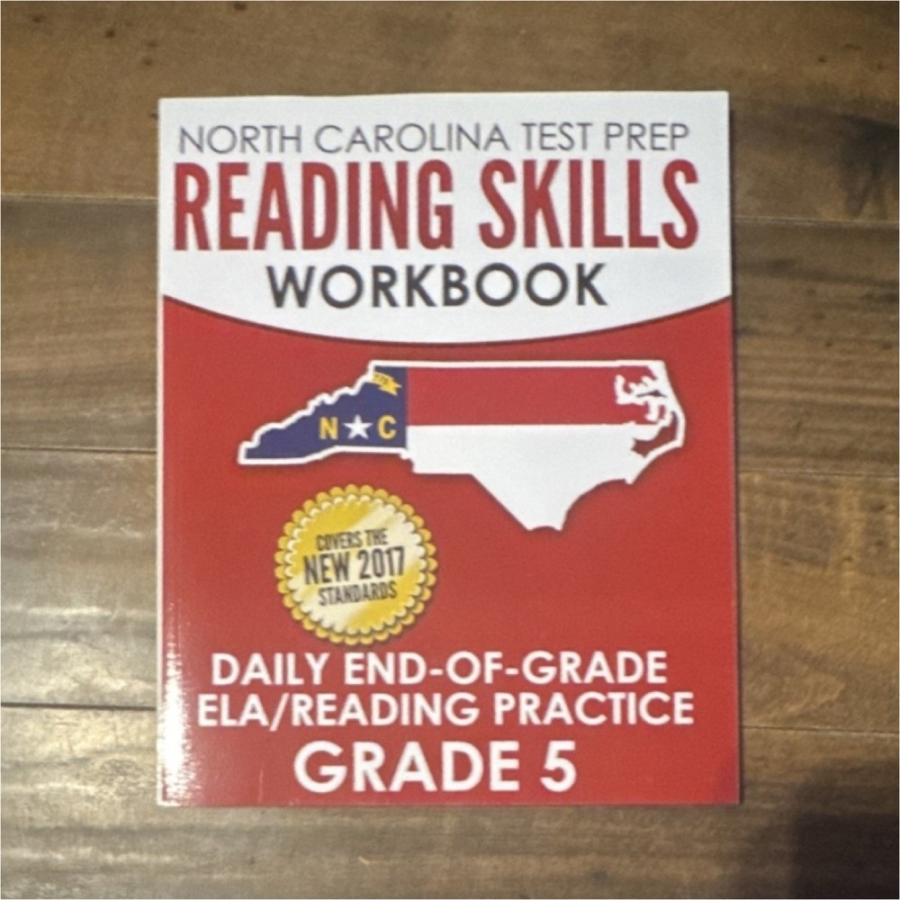 North‎ Carolina Test Prep Reading Skills Workbook Grade 5 ELA Practice Book